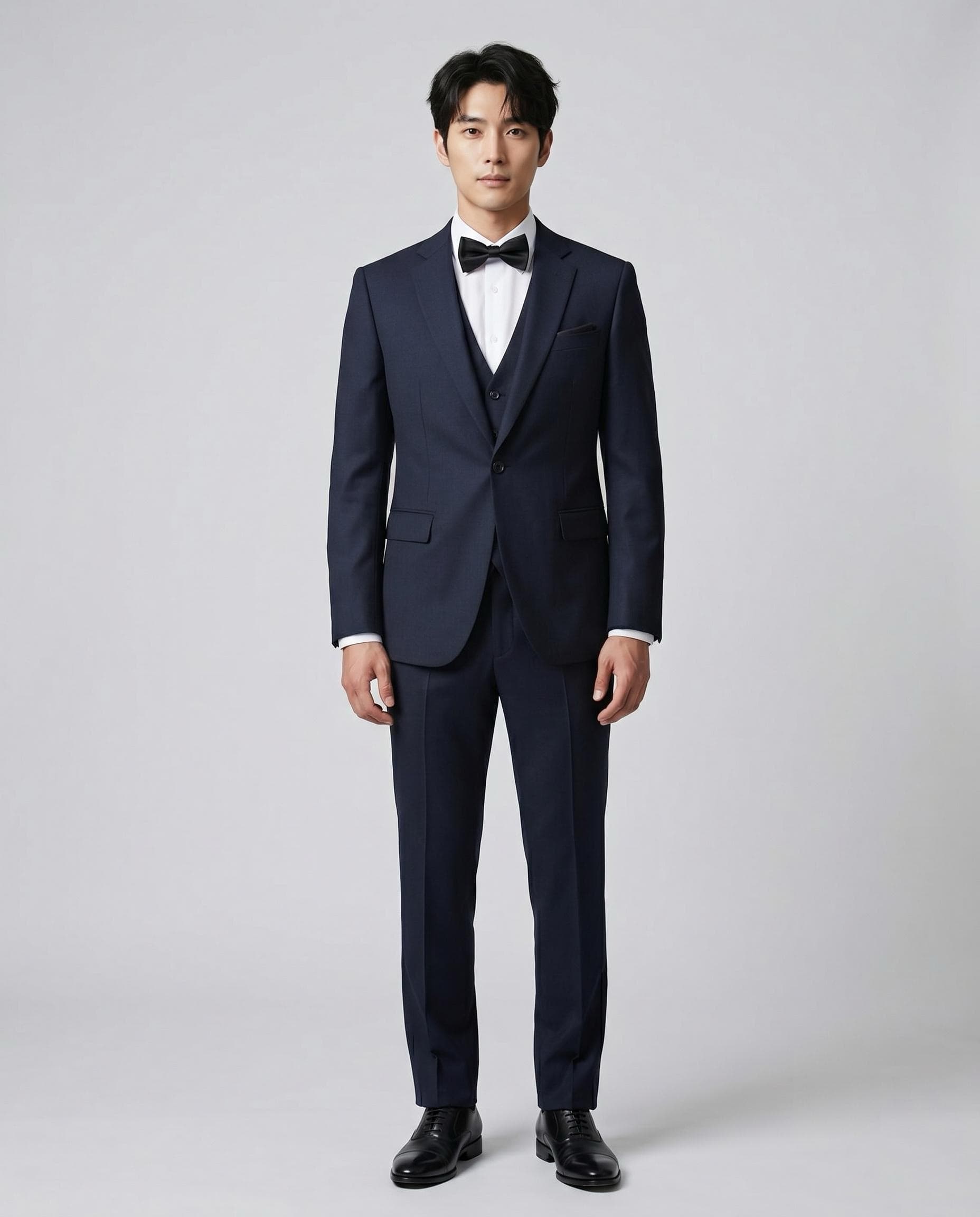 Marseille: Navy 3-piece suit at Suit Archive Singapore