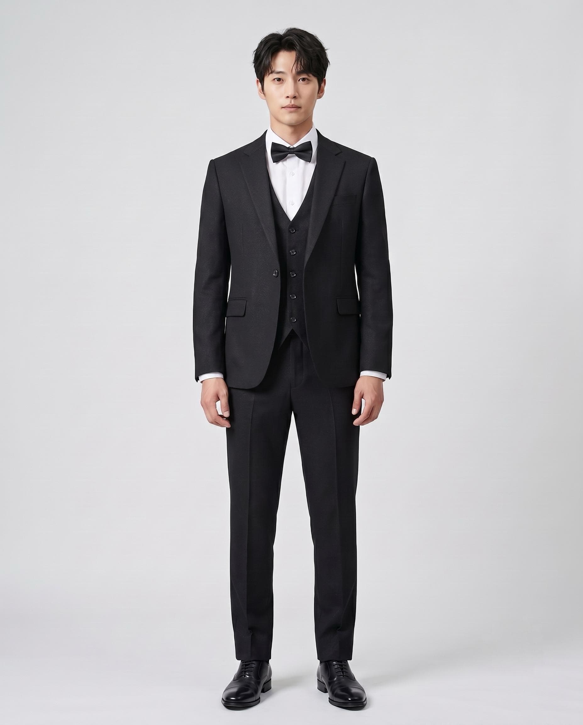 Geneva: Black 3-piece suit at Suit Archive Singapore