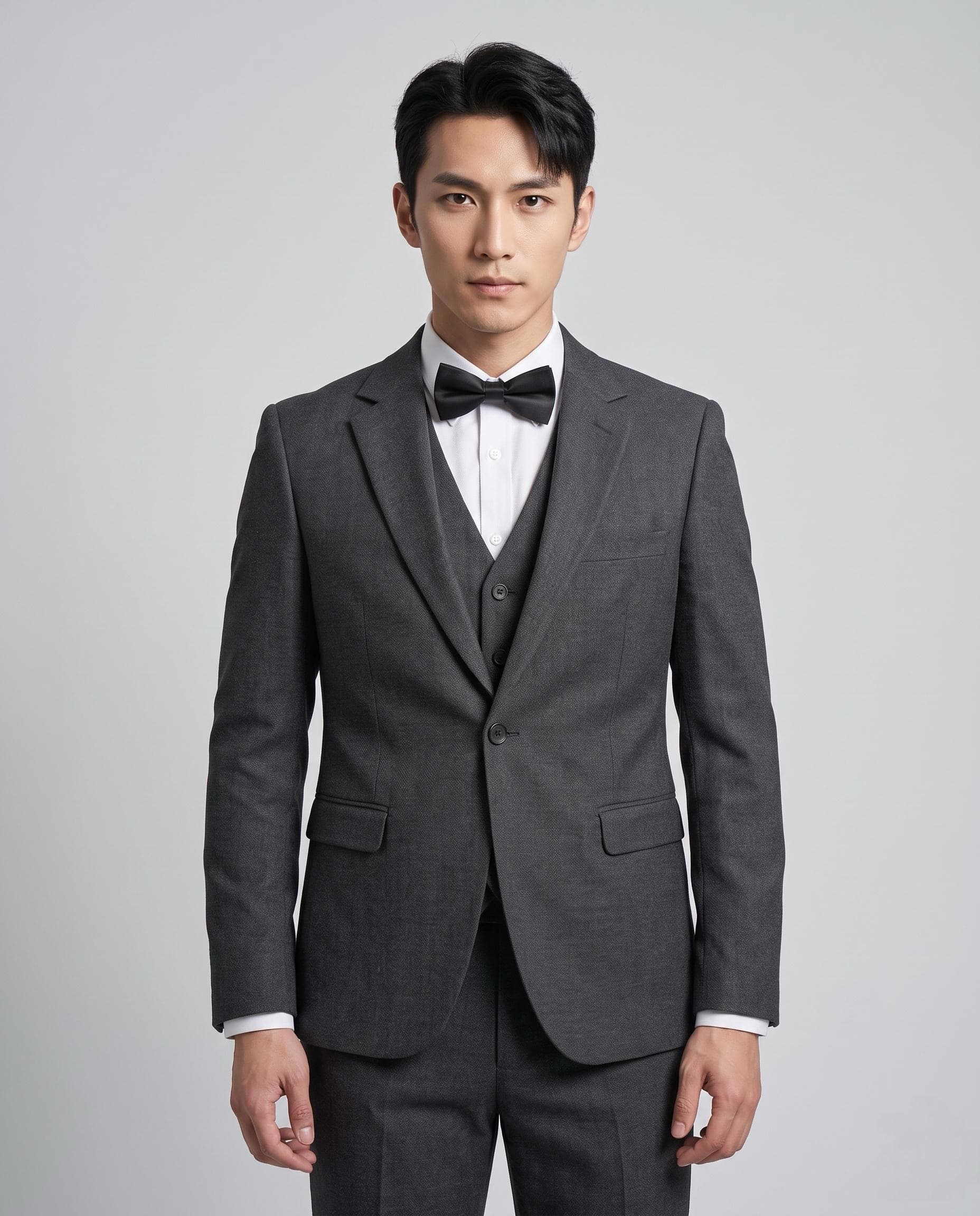 London: Charcoal 3-piece suit at Suit Archive Singapore